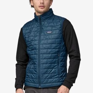 Patagonia Mens Nano Puff Packable Vest Lagom Blue XL NEW